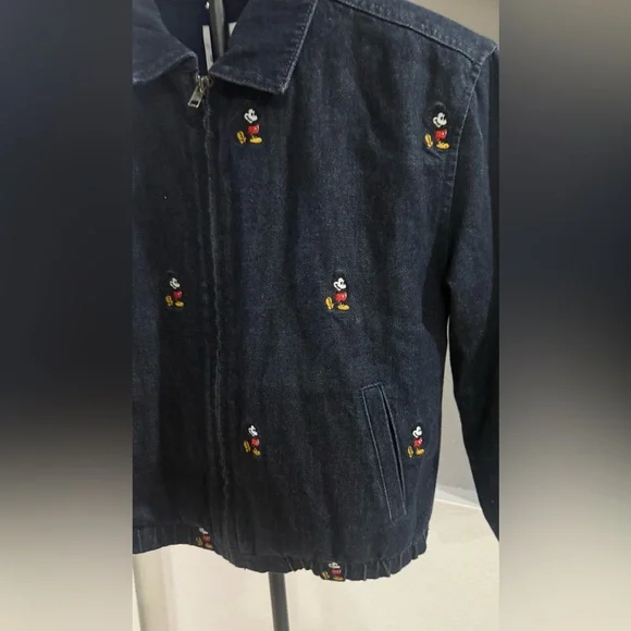 Kids GAP Disney Micky Mouse Embroidered Denim Jacket - Picture 4 of 6